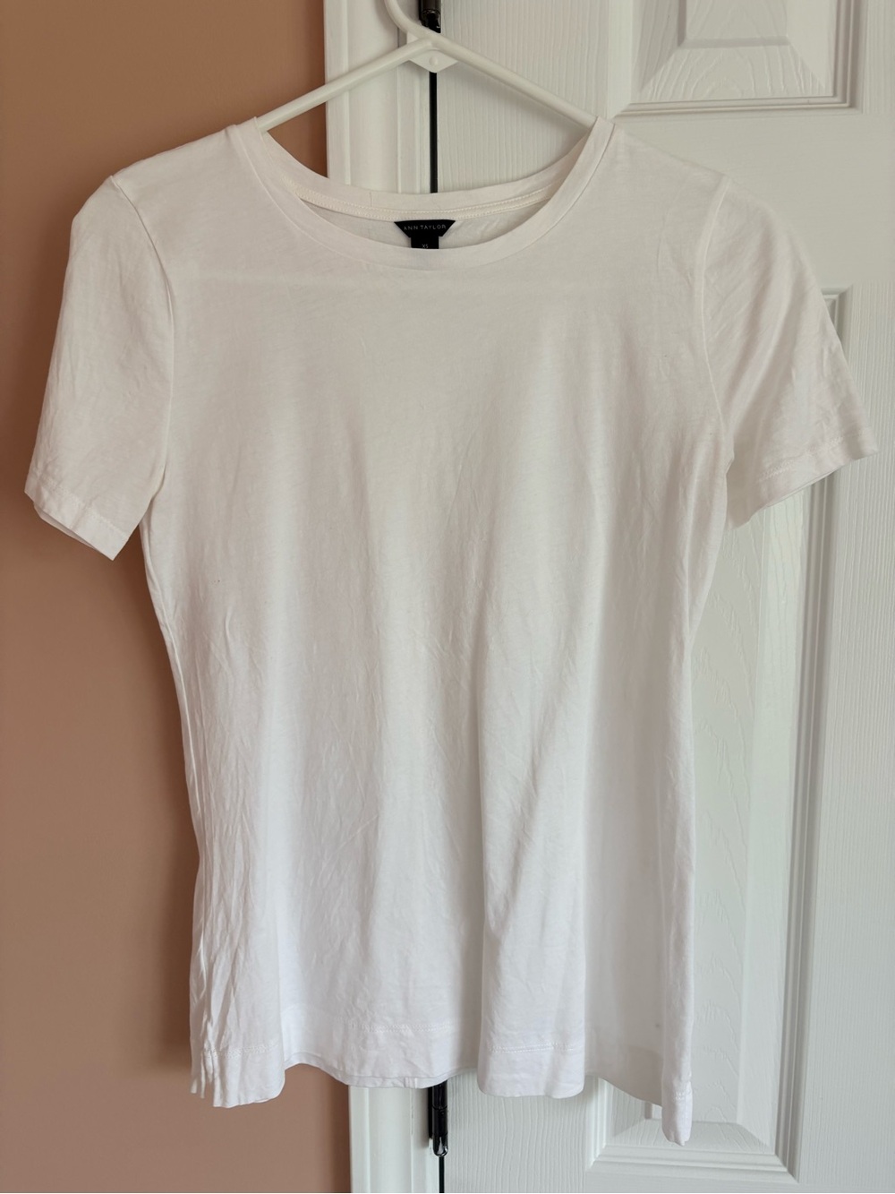 Classic White Crewneck Tee - Women Ann Taylor XS